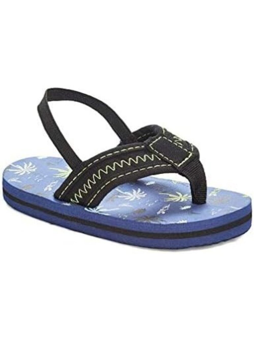 Zac & Evan Toddler/Little Boy Palm Trees Flip Flops/Sandals, Size 7/8